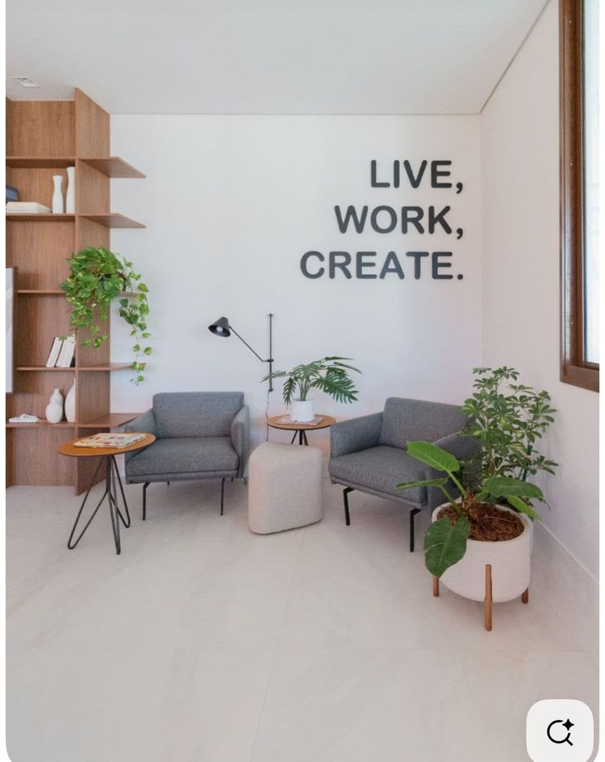 Natural light and calming decor in counseling space